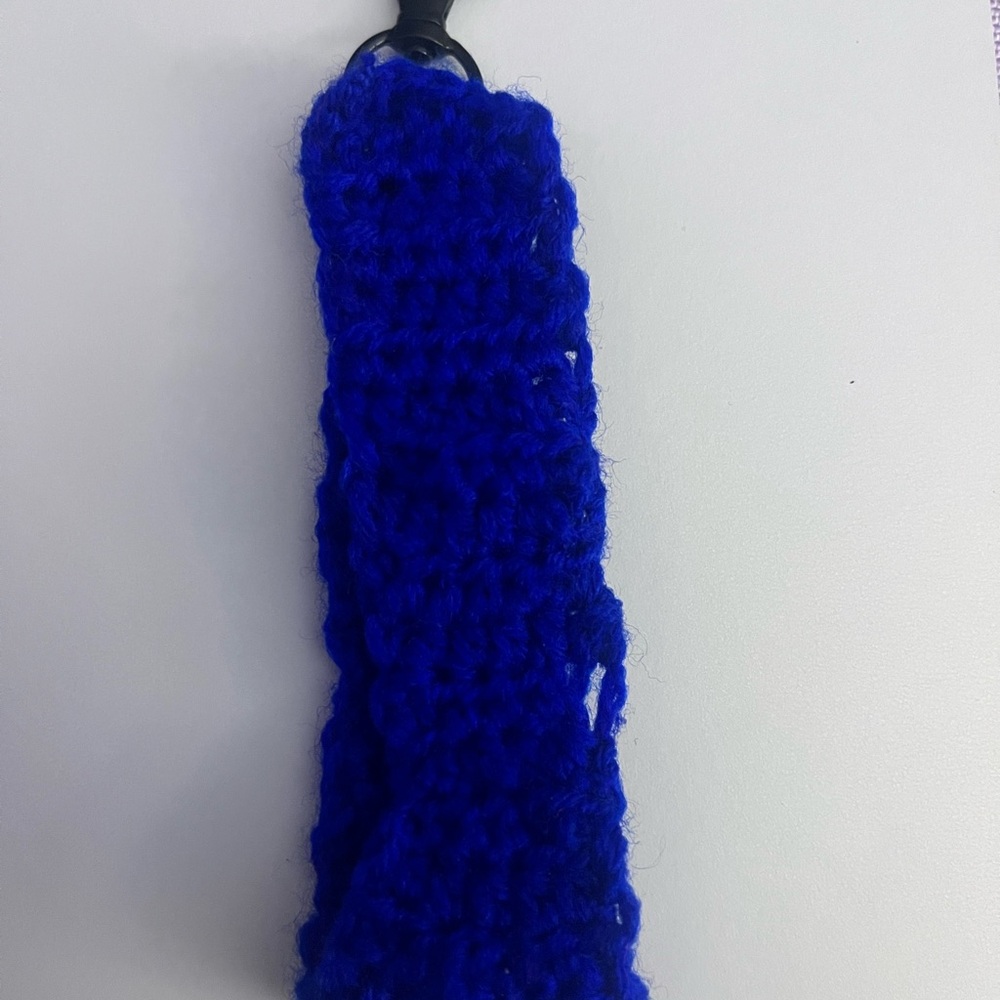 Handmade Royal Blue Knit Key Holder